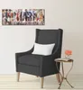 Wallario Premium Leinwandbild Bemalte Holzplanken mit alter Produktbild-Vorschau 4
