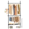 SONGMICS Kleiderständer deckenhoch, 3-stufige Garderobe, Produktbild-Vorschau 8