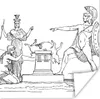 MuchoWow® Poster Eine antike Illustration von Figuren der Produktbild-Vorschau 1