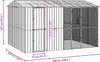 vidaXL Vogelkäfig Anthrazit 430 x 310 x 247 cm Verzinkter Produktbild-Vorschau 6