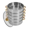 5 Etagen Dampfkochtopf  26cm Dampfkochtöpfe Edelstahl 5L Produktbild-Vorschau 11