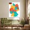 MuchoWow® Poster Bunte Deutschlandkarte 90x120 cm - Produktbild-Vorschau 3