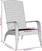 vidaXL Sedia da giardino Adirondack in polirattan nero Anteprima dell’immagine prodotto 13