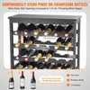 A wine rack filled with wine bottles, with text overlays and product examples at the bottom. Náhľad obrázku produktu