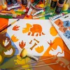 Stencil pittura per bambini, set 8 pezzi 15x15 cm Anteprima dell’immagine prodotto 2