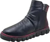 Manitu Damen Kurzstiefelette schwarz mit bordo abgesetzter Produktbild-Vorschau 8