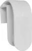 A white plastic flipchart paper holder is shown against a white background. Produktbild-Vorschau