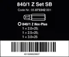 Wera Bitset 3tlg. Innen-6-kant 2-2,5-3 / 25mm 1 / 4 Produktbild-Vorschau 8