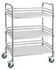 Carrito de acero inoxidable VEVOR, de 3 niveles, con ruedas Vista previa de la imagen del producto 1