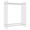 A transparent firewood rack with two horizontal bars. Náhled obrázku produktu