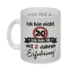 20. Geburtstag Glas Tasse mit lustigem Spruch: 18 mit Produktbild-Vorschau 2