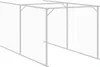 vidaXL Psí bouda s výběhem Antracit 110x405x110cm Náhled obrázku produktu 7