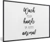MuchoWow® Gerahmtes Poster Sprichwörter - Zitate - Wasch Produktbild-Vorschau 1