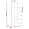 Schuhschrank Sonoma-Eiche 52x37,5x100 cm Holzwerkstoff Produktbild-Vorschau 10