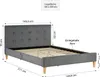 Homestyle4u Polsterbett 140x200 mit Matratze mit ® Standard Produktbild-Vorschau 7