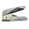A silver-colored hole puncher for SIM cards, shown from the side against a white background. Produktbild-Vorschau