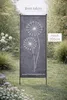 Stele Metall grau Sichtschutz XXL "Pusteblume" H202xB64cm Produktbild-Vorschau 2