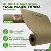 Tunturi Yoga Mat 8mm - Pilates mat - Extra dikke fitness Productafbeelding-voorbeeld 2