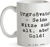 Mr. & Mrs. Panda Becher Spruch Urgroßvater Witze - Weiß - Produktbild-Vorschau 3