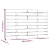 Wand-Kopfteil Honigbraun 106x3x63 cm Massivholz Kiefer Produktbild-Vorschau 8
