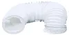 A flexible white tube bent into a curve on a white background. Produktbild-Vorschau