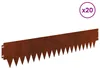 vidaXL Rasenkante 20 stk. 103 x 20 cm Stahl Rostoptik Produktbild-Vorschau 3