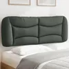 vidaXL Kopfteil-Kissen "Hvar" Dunkelgrau 120 cm Stoff Produktbild-Vorschau 2
