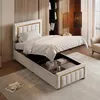 SUNFECILI Polsterbett 90x200 cm,Boxspringbett 90x200,mit Produktbild-Vorschau 1