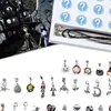 A Halloween-themed charm bracelet making kit with various charms and a backdrop featuring characters from a gothic-style animation. Produktbild-Vorschau