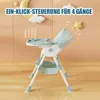 Chaise haute pour enfant Chaise haute réglable pliable avec Voir les images du produit 2