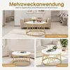 Couchtisch Rund Holz, Moderner Sofatisch, Kleiner Produktbild-Vorschau 7