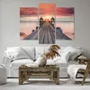 Bild auf Leinwand - Leinwandbild - 3 Teile - Brücke Holz Produktbild-Vorschau 6