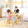 Dětská sedací souprava COSTWAY se 4 židlemi, 5dílná dětská Náhled obrázku produktu 3