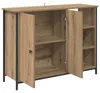 vidaXL Kredens dębowy Artisan 100 x 33 x 75 cm materiał Podgląd zdjęcia produktu 5