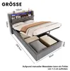 STILVORA Polsterbett 90×190 cm mit Bettkasten & LED, Produktbild-Vorschau 7