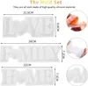3 Stück Silikonform Gießformen, Love Home Family Epoxidharz Produktbild-Vorschau 2