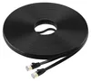 Elfcam - Cavo di rete Ethernet Cat 8 da 30 m, piatto, nero, Anteprima dell’immagine prodotto 2
