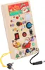 Busy Toddler Board mit 8 LED-Lichtschalter Holz Weihnachten Produktbild-Vorschau 3
