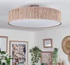 Mels Deckenlampe aus Metall/Binsenstroh/Kunststoff in Produktbild-Vorschau 2
