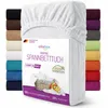 EllaTex Frottee Spannbettlaken 90x200 – 100x200 Baumwolle – Produktbild-Vorschau 1
