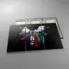 Bild auf Leinwand - Leinwandbild - Vogel Feder Farbe Produktbild-Vorschau 2