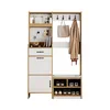 Merax Garderobenset, Wandgarderobe mit Schuhbank, Produktbild-Vorschau 8