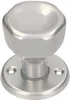 A silver-colored door knob with a round base is shown against a white background. Anteprima dell’immagine prodotto