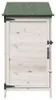 Abri de jardin vidaXL blanc 59 x 56 x 113,5 cm en bois Voir les images du produit 5