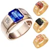 Hochzeit Party Männer Quadrat Strass Intarsien Breitband Produktbild-Vorschau 2