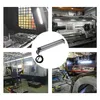 A collage of images showing industrial settings and a close-up of an LED work light. Anteprima dell’immagine prodotto