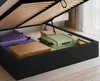 VALLH Polsterbett Bett 140x200 mit bettkasten Beige Samt - Produktbild-Vorschau 3