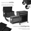 Servante d'atelier 10 compartiments - noir Voir les images du produit 3