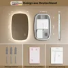 S'AFIELINA 95×60 cm Badspiegel mit Beleuchtung Oval LED Produktbild-Vorschau 3