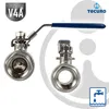 tecuro Edelstahl V4A Kugelhahn, beidseitig IG 3/8 Zoll (DN Produktbild-Vorschau 6